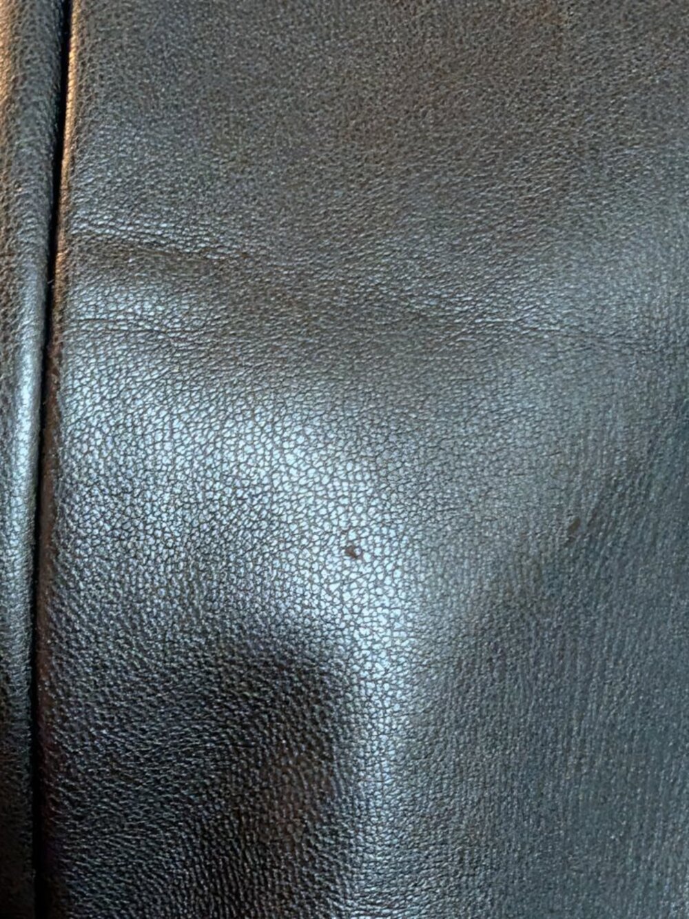 Abercrombie & Fitch High Rise Slim Boot Vegan Leather black Pant VGUC 26S - Picture 12 of 12